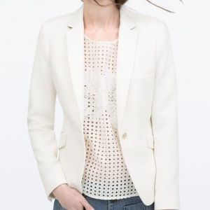 Zara White blazer, never worn!